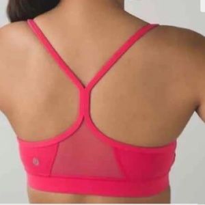 MOVING SALE Flow Y Nulu Bra lululemon Hot Pink Sz 6